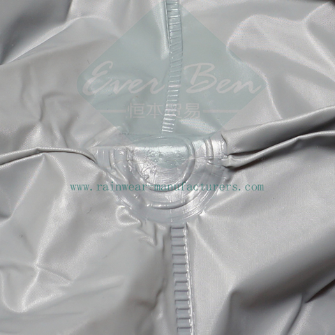 China Grey PVC waterproof rain pants reinforce